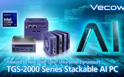 Global Premiere: Vecow Launches TGS-2000 Series Stackable AI PC Powered by New Intel® Core™ Ultra Series 3 processors