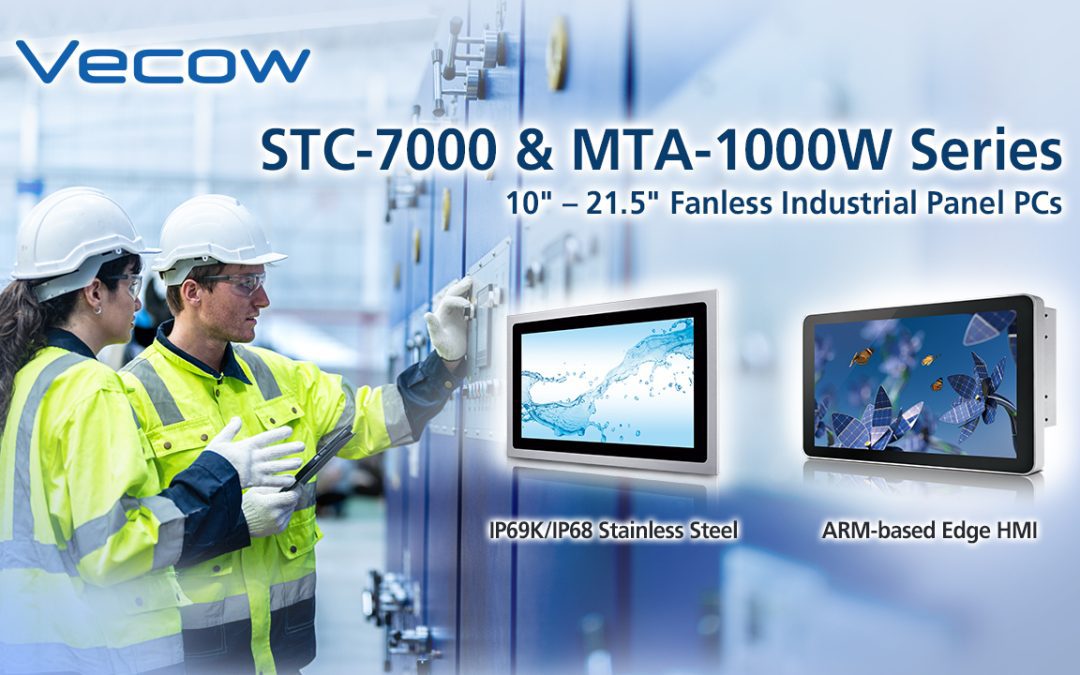 Vecow Expands Industrial Panel PC Portfolio with Rugged IP69K Stainless Steel and ARM-based Edge AI Series
